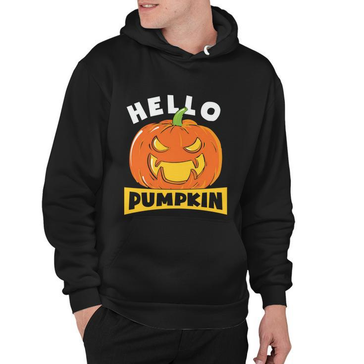 Hello Pumpkin Halloween Quote Hoodie