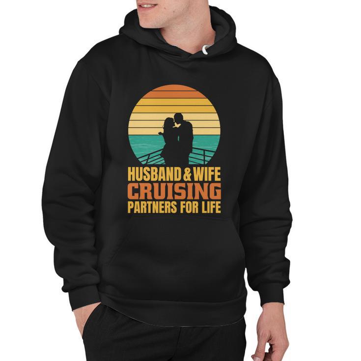 Husband And Wife Cruising Partners For Life Hoodie