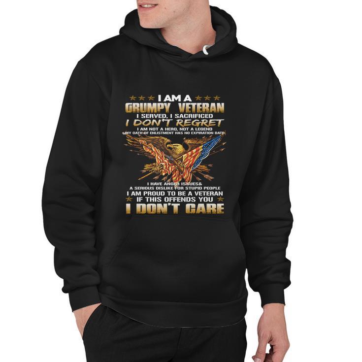 I Am A Grumpy Old Veteran I Served I Funny Sacrificed Gift Hoodie