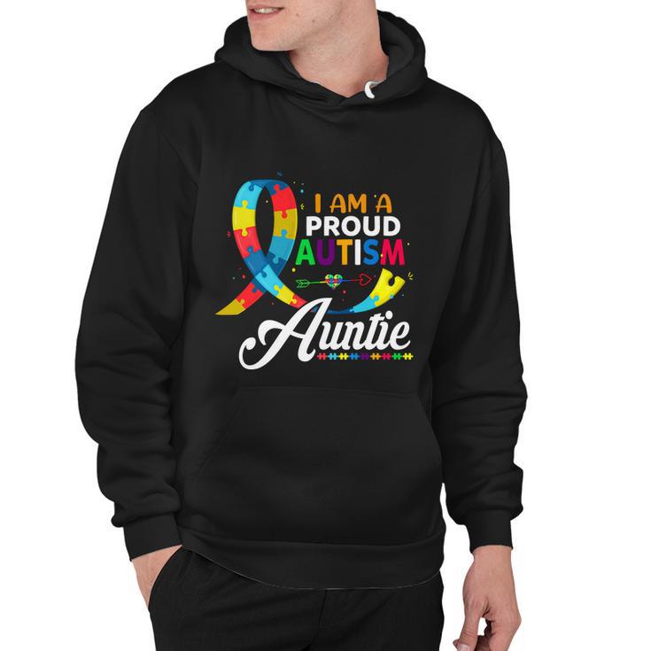 I Am A Proud Autism Auntie Autism Autism Awareness Hoodie