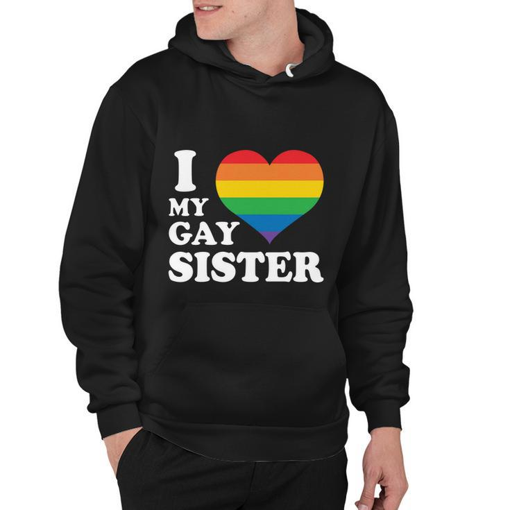 I Love My Gay Sister Lgbt Pride Month Hoodie