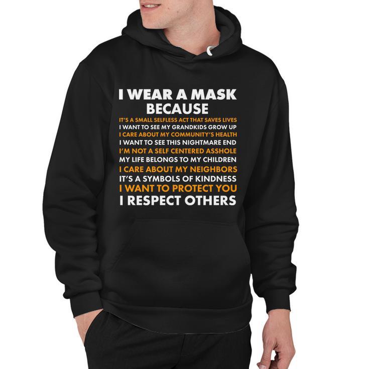 I Wear A Mask Because I Want To Protect You Hoodie