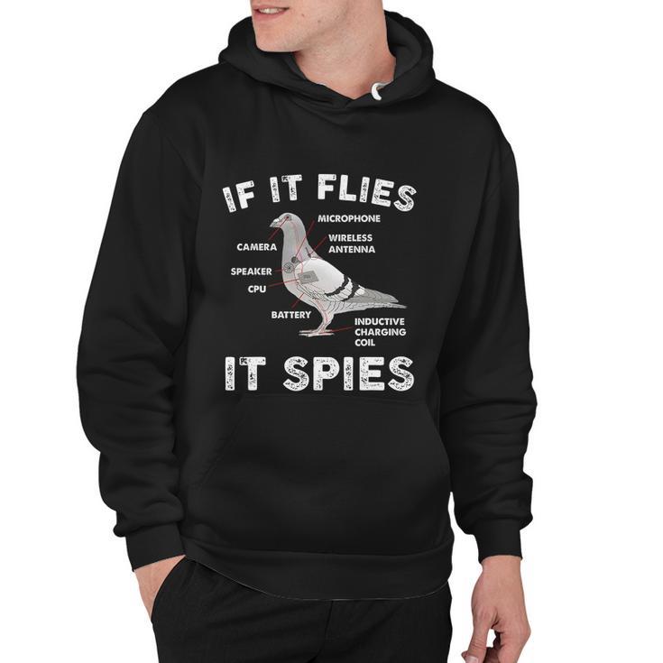 If It Flies It Spies Pigeon Anatomy Bird Arent Real Tshirt Hoodie