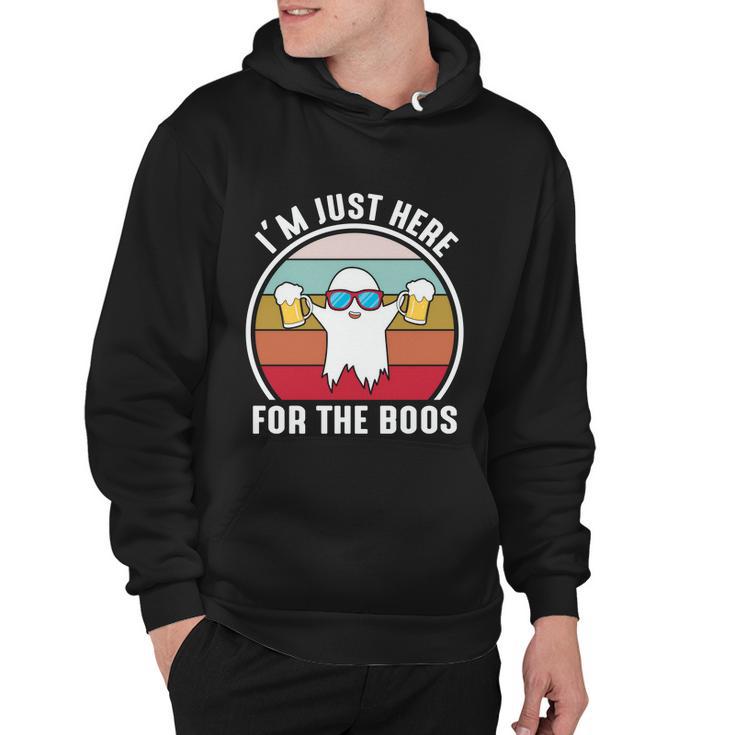 Im Just Here For The Boos Halloween Quote Hoodie