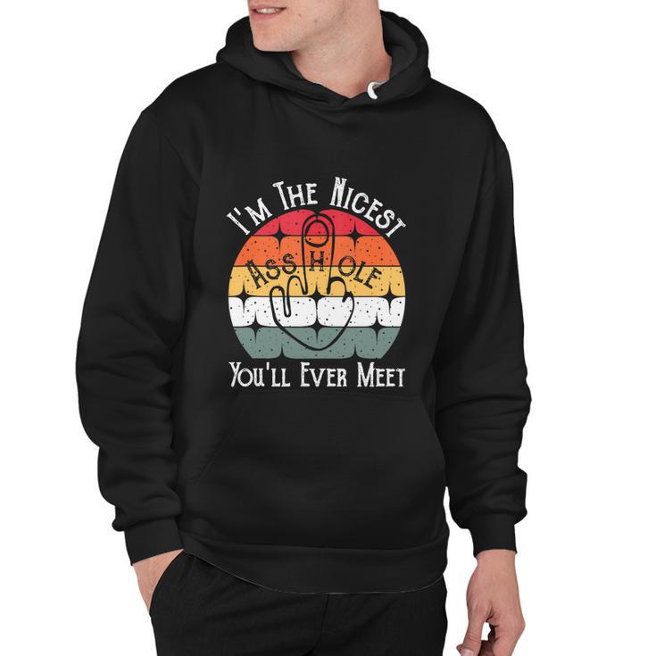 Im The Nicest Asshole Youll Ever Meet Funny Hoodie