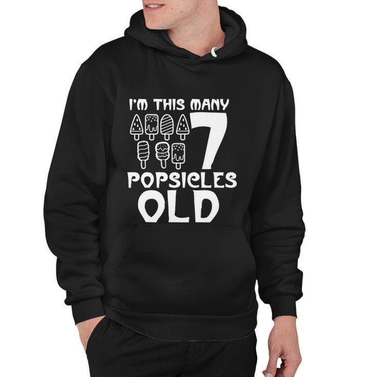Im This Many Popsicles Old Funny Birthday For Men Women Cute Gift Hoodie
