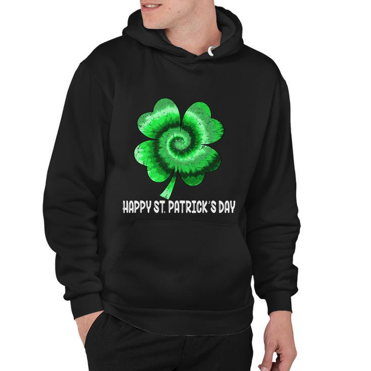 Irish Shamrock Tie Dye Happy St Patricks Day Go Lucky Gift Hoodie