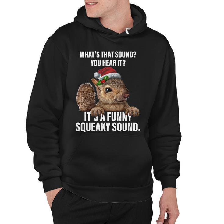 Its A Funny Squeaky Sound Christmas Squirrel Hoodie