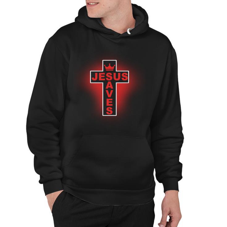 Jesus Saves Christian Faith Cross Hoodie