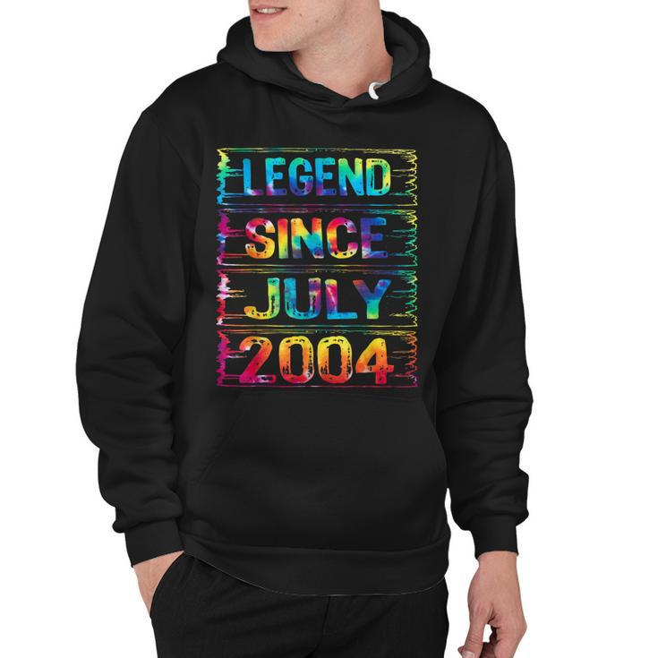 July 18 Years Old Since 2004 18Th Birthday Gifts Tie Dye  Hoodie