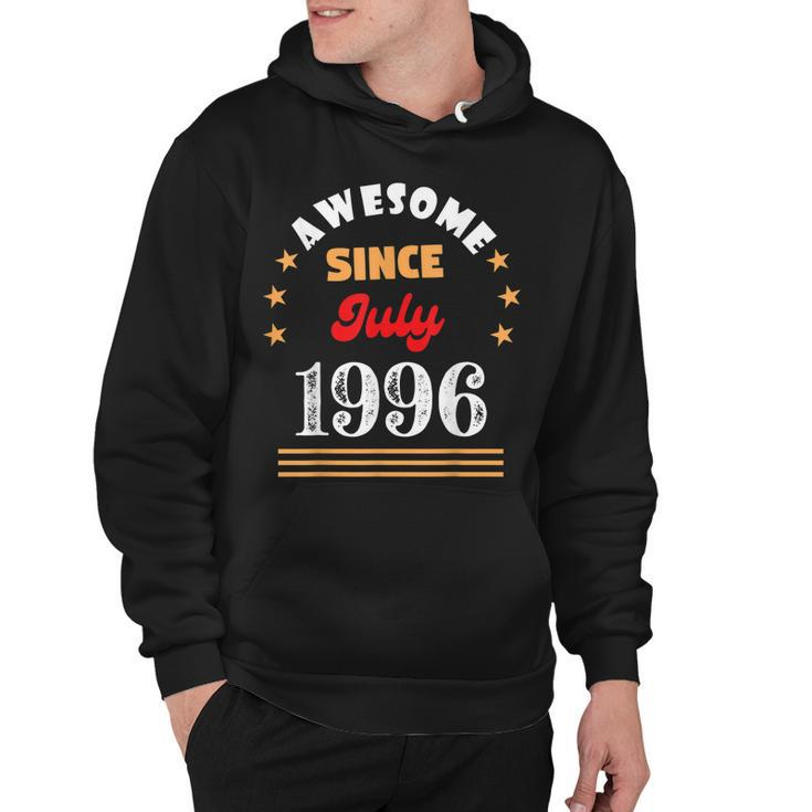 July 1996 Birthday Awesome Since 1996 July Vintage Cool  Hoodie