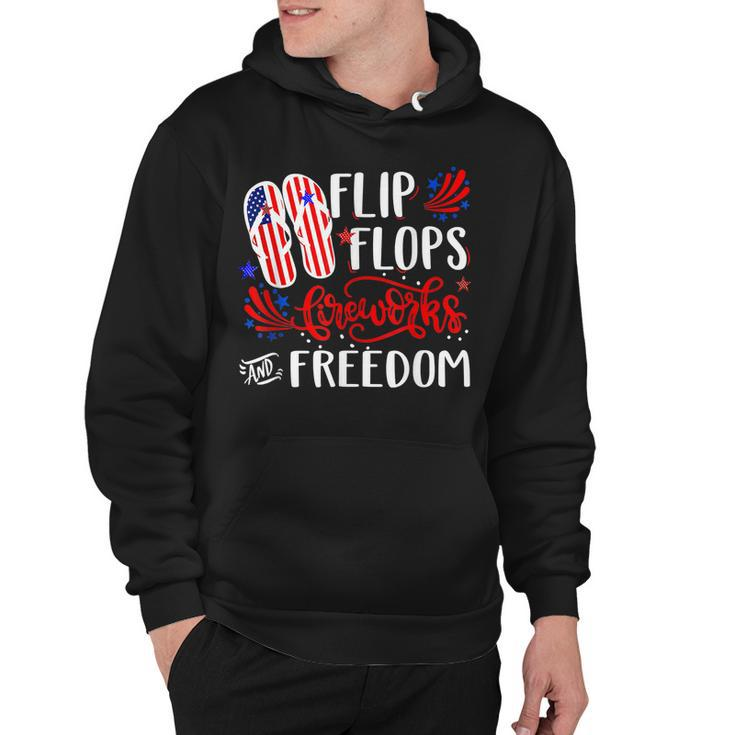 July 4Th Flip Flops Fireworks & Freedom 4Th Of July Party  V2 Hoodie