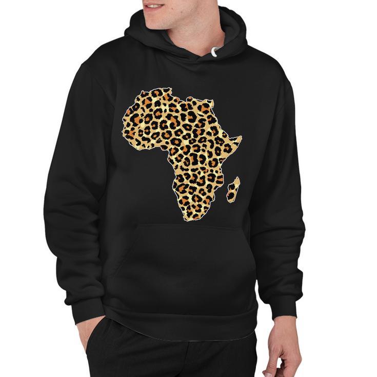 Leopard Print African Map Of Africa Tshirt Hoodie