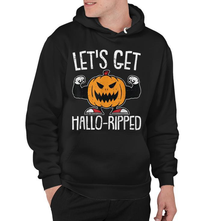 Lets Get Hallo-Ripped Lazy Halloween Costume Gym Workout  Hoodie