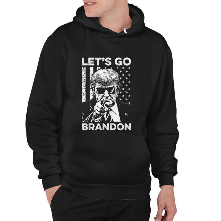 Lets Go Brandon Conservative Anti Liberal Us Flag Hoodie