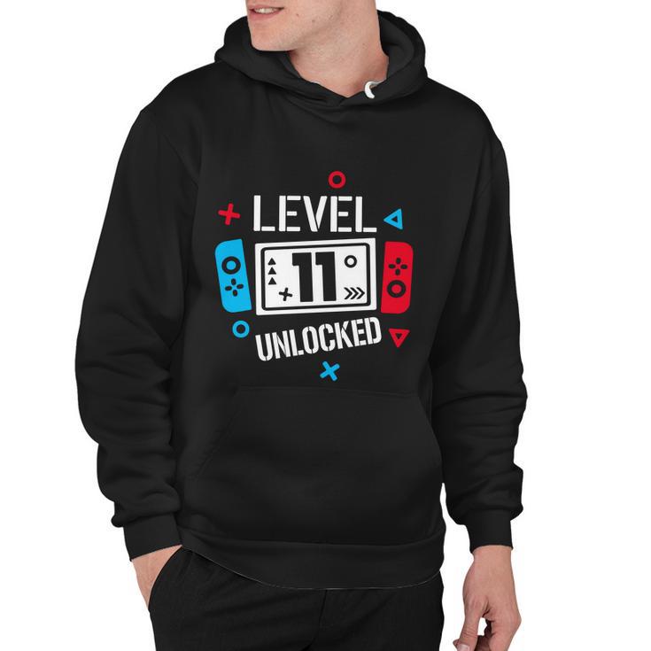 Level 11 Unlocked Birthday 11Th Birthday Boy Gamer 11 Years Old Gamer Hoodie