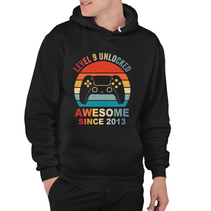 Level 9 Unlocked Awesome 2013 Video Game 9Th Birthday Boy Cool Gift Hoodie