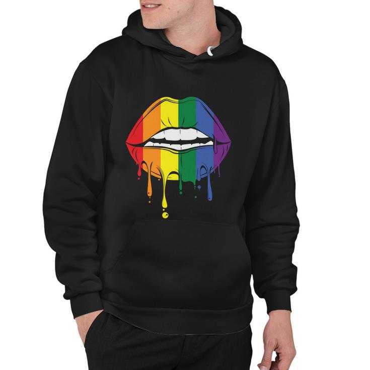 Lips Lgbt Gay Pride Lesbian Bisexual Ally Quote V2 Hoodie