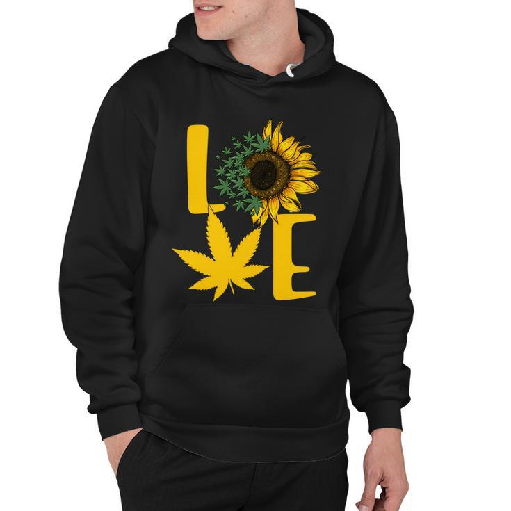 Love Cannabis Sunflower Hoodie