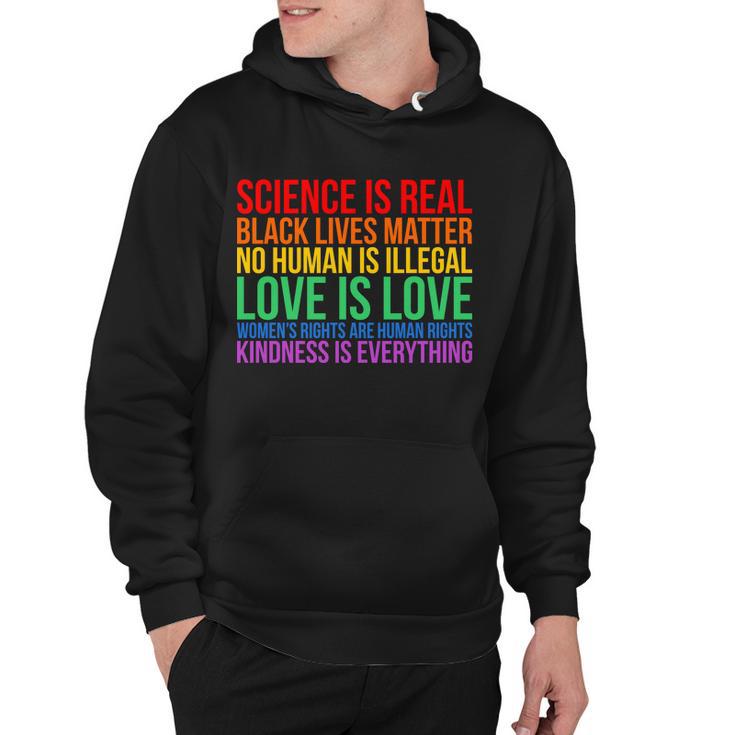 Love Kindness Science Black Lives Lgbt Equality Hoodie