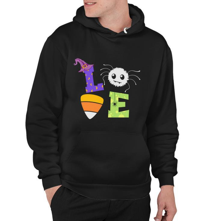 Love Witch Hat Halloween Quote Hoodie