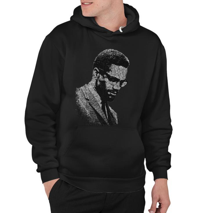 Malcolm X Black And White Portrait Tshirt Hoodie