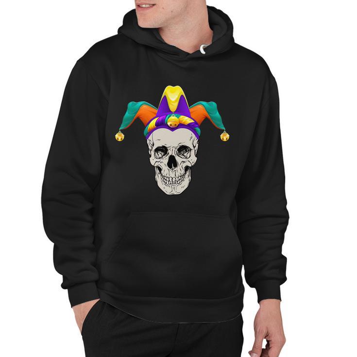 Mardi Gras Skull Party Hard Hoodie