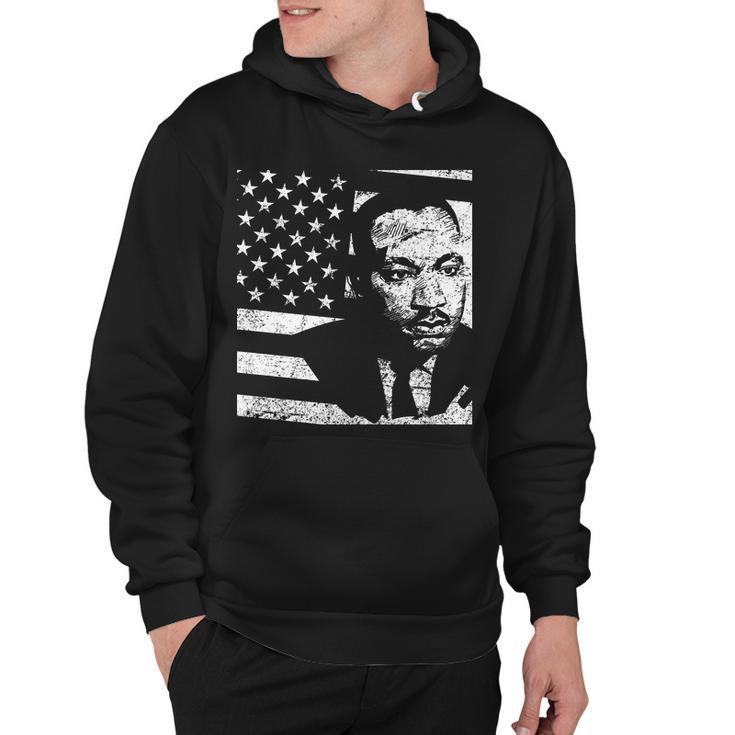 Martin Luther King Jr Distressed Mlk Flag Hoodie