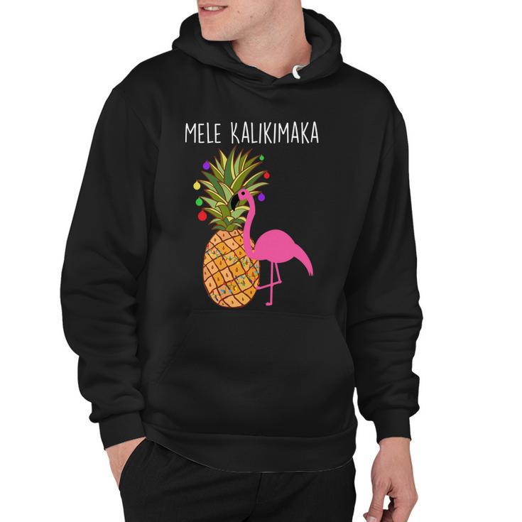 Mele Kalikimaka Flamingo Christmas Tshirt Hoodie