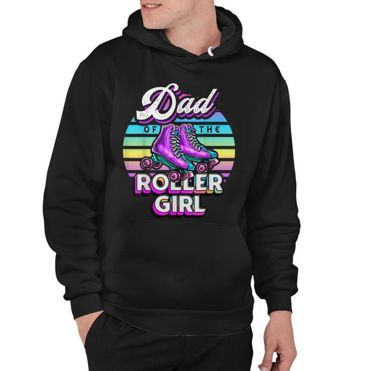 Mens Dad Of Roller Girl Roller Skating Birthday Matching Family  Hoodie