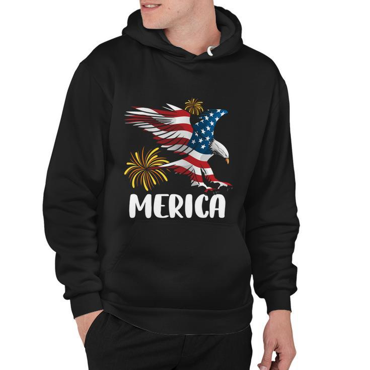 Merica Bald Eagle Mullet Cute Funny Gift 4Th Of July American Flag Meaningful Gi Hoodie