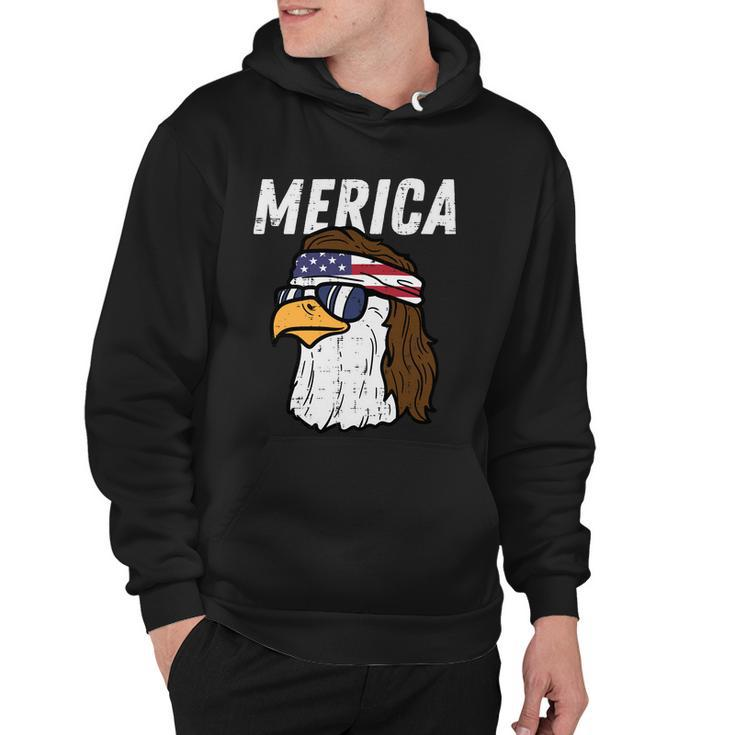 Merica Bald Eagle Mullet Sunglasses Fourth July 4Th Patriot Cool Gift V2 Hoodie