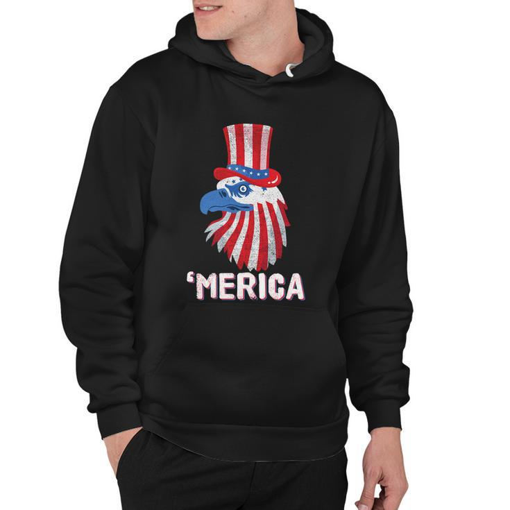 Merica Eagle Mullet 4Th Of July American Flag Patriotic Gift Hoodie