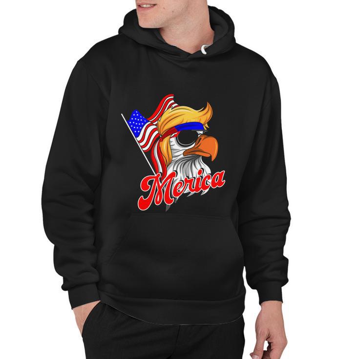 Merica Patriotic Eagle Mullet 4Th Of July American Flag Great Gift Hoodie