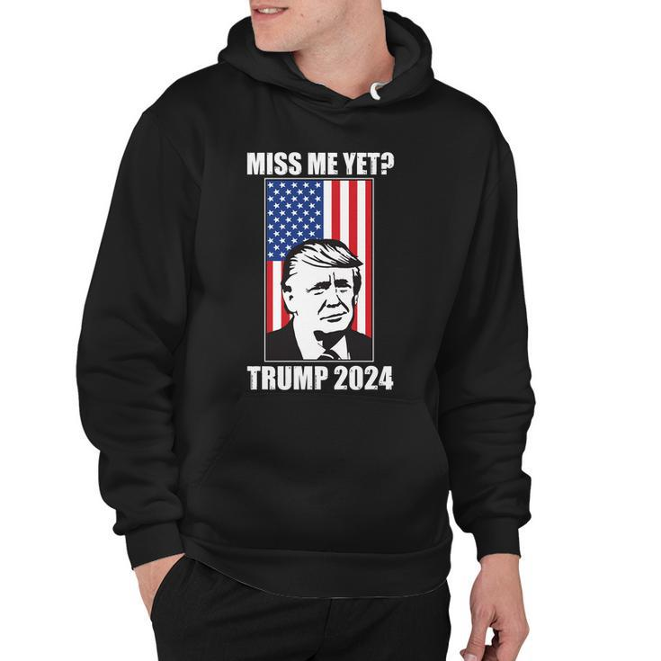 Miss Me Yet Trump 2024 Usa American Flag Tshirt Hoodie