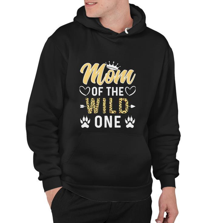Mom Of The Wild One Funny 1St Birthday Hoodie