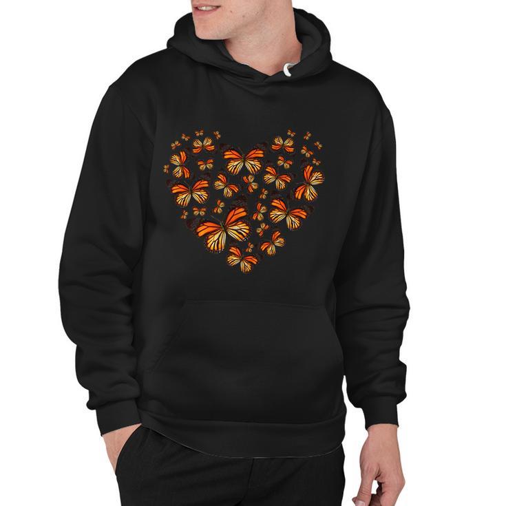 Monarch Butterfly Heart Hoodie