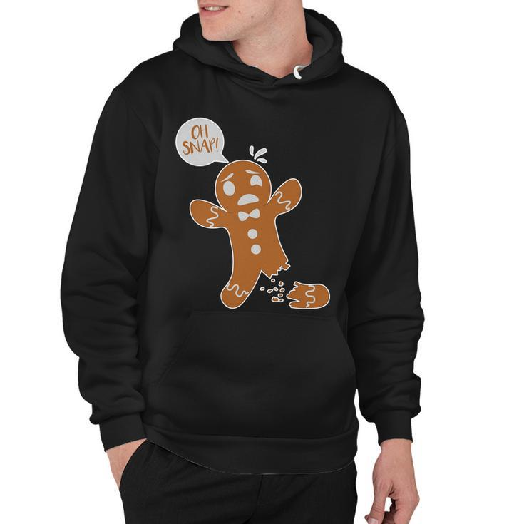 Oh Snap Funny Gingerbread Christmas Hoodie