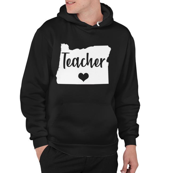 Oregon Teacher Red For Ed Hoodie