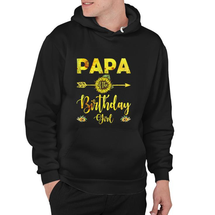 Papa Of The Birthday Girl Funny Dad Sunflower Hoodie