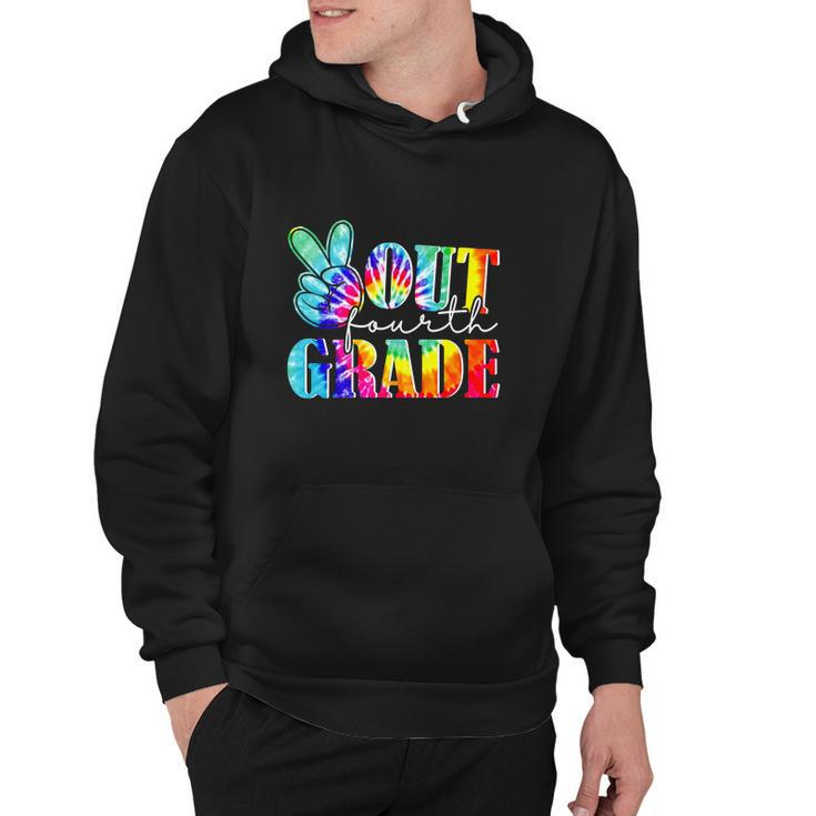 Peace Out 4Th Grade Class Of 2022 Graduation V2 Hoodie