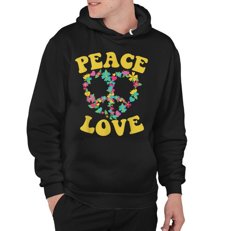 Peace Sign Love 60S 70S Tie Dye Hippie Halloween Costume  V7 Hoodie