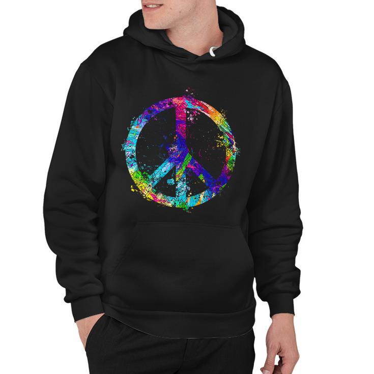 Peace Sign Paint Splatter Tshirt Hoodie