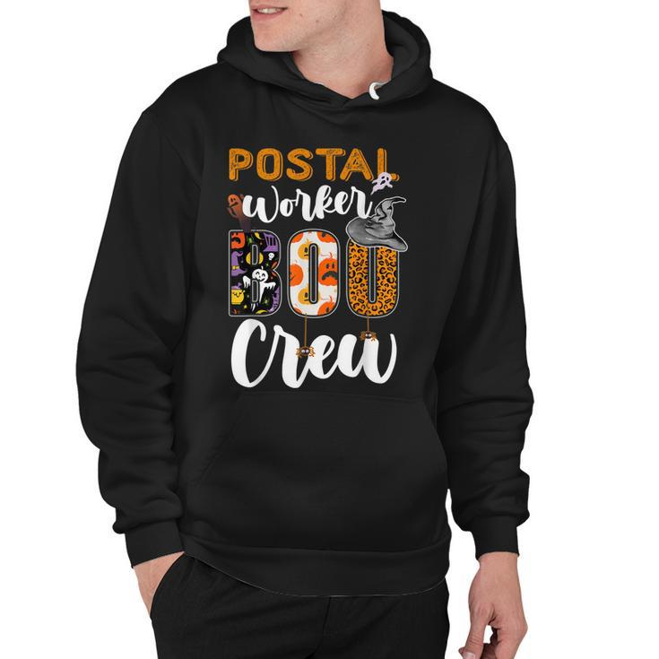 Postal Worker Boo Crew Funny Halloween Technician Matching  Hoodie