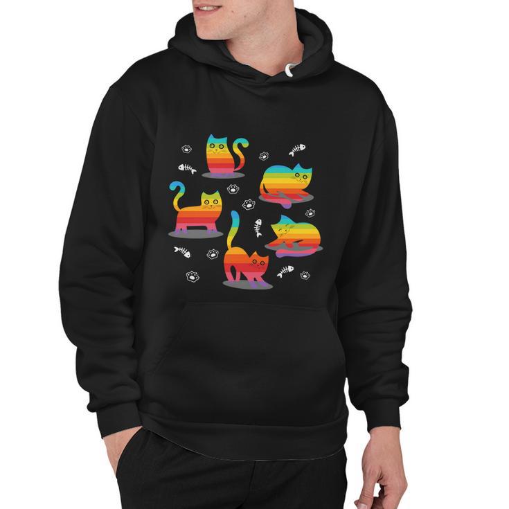 Pride Month Lgbtq Cat Kawaii Gay Pride Hoodie