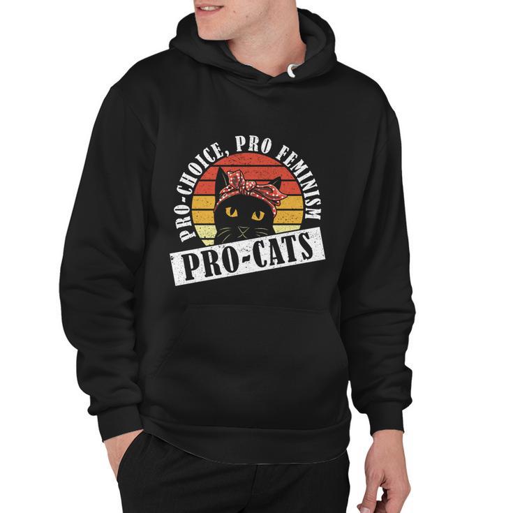 Progiftchoice Progiftfeminism Progiftcats Pro Choice Funny Gift Hoodie