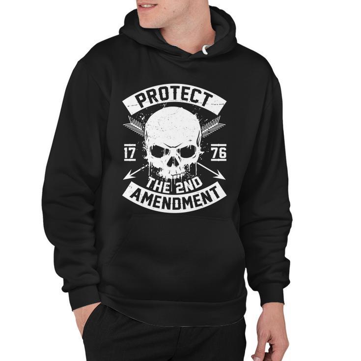 Protect The 2Nd Amendment 1776 Arrow Skull Hoodie