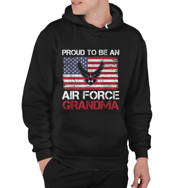 Proud Air Force Grandma Funny American Flag V2 Hoodie