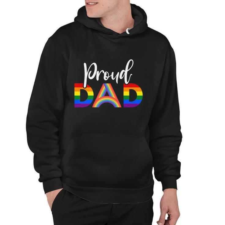 Proud Dad Lgbt Gay Pride Month Lgbtq Parent Funny Gift Hoodie