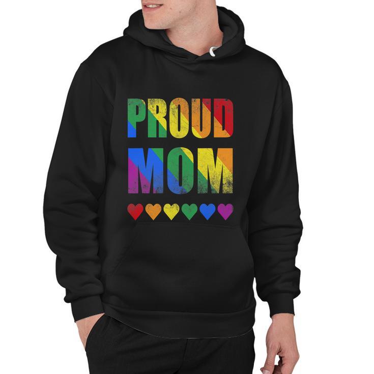 Proud Mom Gay Lesbian Lgbtq Pride Rainbow Mothers Day Gift Hoodie